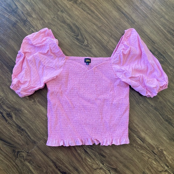 Lee Smocked Blouse in Pink - Picture 1 of 4